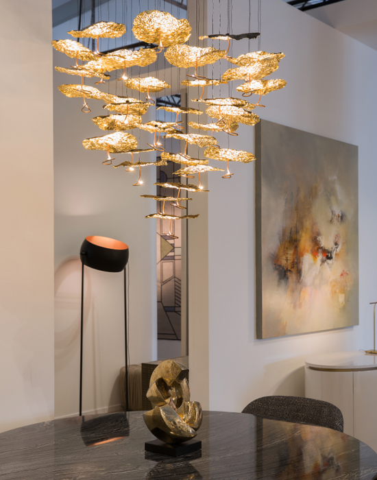 Catellani & Smith Gold Moon Chandelier Hanging