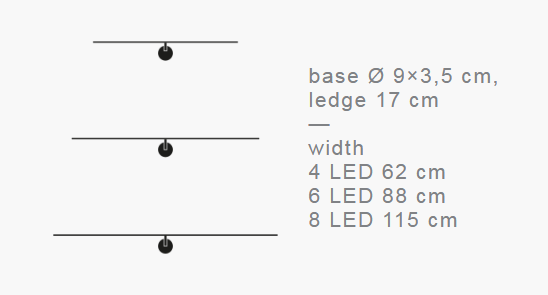 Catellani & Smith  Light Stick CW 4LED/6LED/8LED  Wall