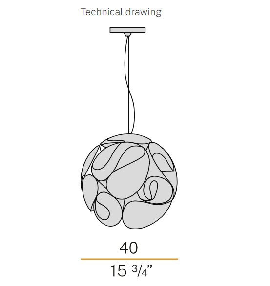PANZERI Floral  Φ40cm Hanging