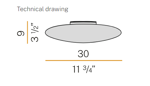 PANZERI  Disco 30cm\40cm\50cm Ceiling
