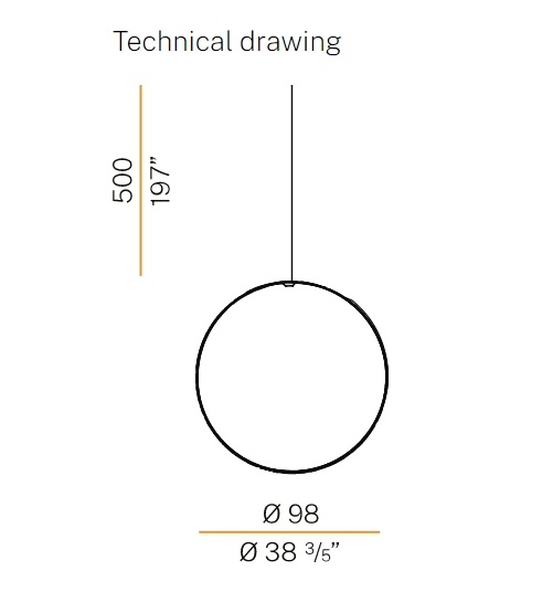 PANZERI  Zero Round Vertical Φ100cm Hanging