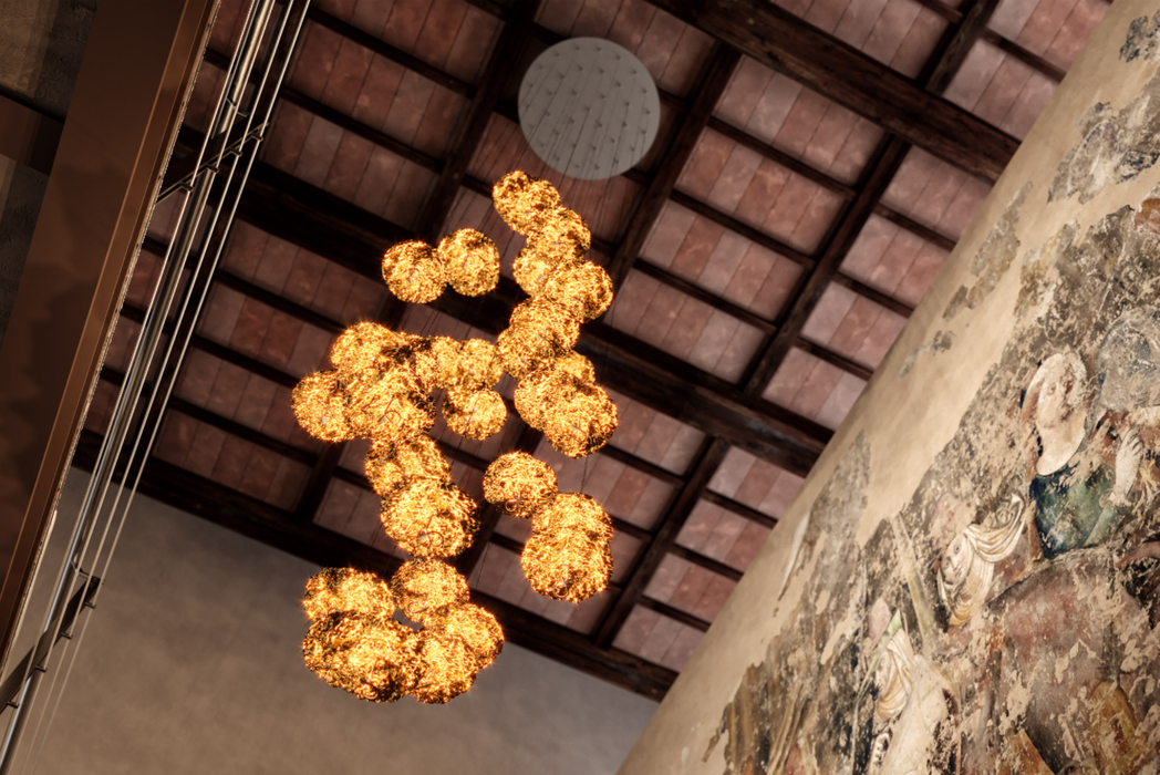 Catellani & Smith Gold Moon Chandelier Hanging