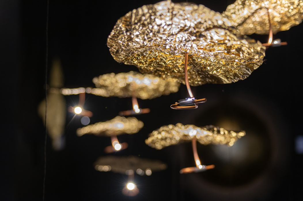 Catellani & Smith Gold Moon Chandelier Hanging