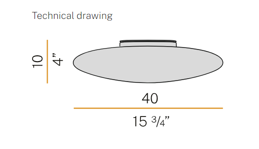 PANZERI  Disco 30cm\40cm\50cm Ceiling