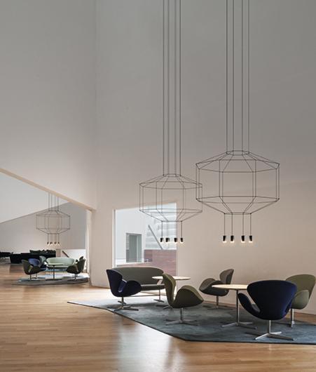 VIBIA  Wireflow  Octagonal Hanging